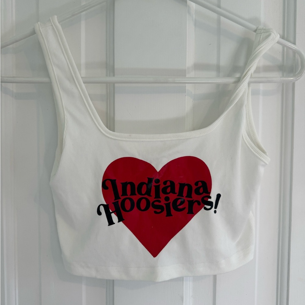 Indiana University Heart Game day tank XS/S